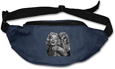 YUVIA Two Face Star Men's&amp;Women's Waist Pack Gym Bag Navy
