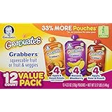 Gerber Graduates Grabbers Fruit & Veggies 12 Count Value Variety Pack