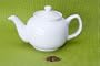 White Classic 8 Cup Ceramic Teapot