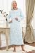 Classic Collection Aqua Print Long Sleeve Nightdress