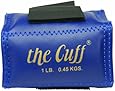Cando 10-0203 Blue Cuff, 1 lbs Weight, For Wrist or Ankle