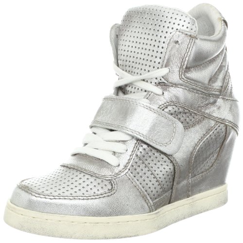 Ash Women's Cool Ter Fashion Sneaker,Silver,40 EU/10 M US