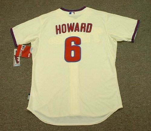 RYAN HOWARD Philadelphia Phillies Majestic AUTHENTIC Alternate Home Baseball Jersey, 52/2XL