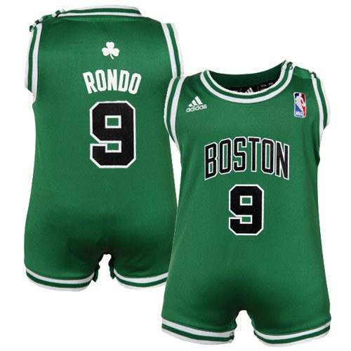 adidas Rajon Rondo Boston Celtics Infant Revolution Replica Jersey Creeper - Kelly Green (24 Months)