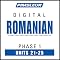 Romanian Phase 1, Unit 21-25: Learn to Speak and Understand Romanian with Pimsleur Language Programs