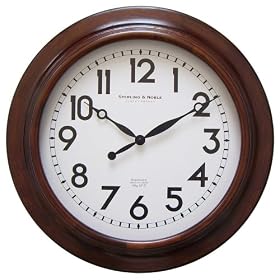 Classic Wood Wall Clock - Mahogany (24)