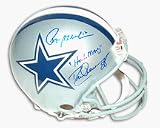 Roger Staubach and Drew Pearson Dual Autographed Dallas Cowboys Riddell Pro Line Full Size Helmet I