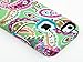ULAK iPhone 5C Case,Soft TPU Skin and Hard Inner Shell Solid PC Back,Anti Scratch,Dust Plug,Hybrid Dual Layer Cover,for iPhone 5C Paisley Flower+Aqua Blue PC