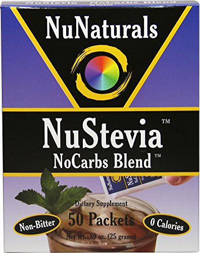 NuNaturals Nustevia No Carbs Blend Non Bitter-50 Packets
