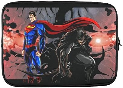 deardaling Batman superman Custom Soft Laptop Sleeve Case Notebook Computer Bag Case Cover Without HandleInch 15.6inch(Twin Sides)
