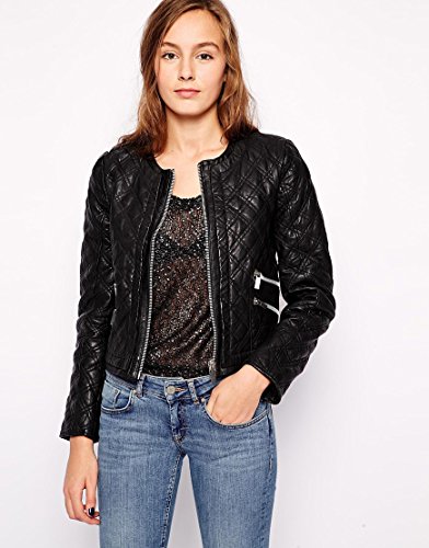 Mango Quilted Leather Jacket 並行輸入品