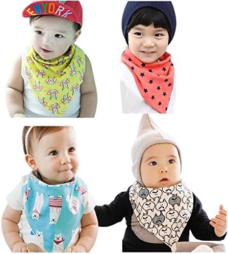 Baby Bandana Drool Bibs Cotton Drool Bib for Teething Toddlers Infants Babies for Boys &amp; Girls Unisex Absorbent Cotton Modern Baby Set