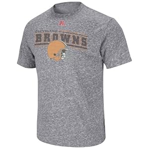 NFL Cleveland Browns Men's Victory Gear VI Short Sleeve Tee, Gray, Large