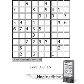 Play Sudoku on your Kindle 2 - Vol 2 of 3 (20 Sudoku Games)