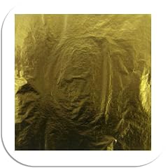 Blattgold Schlagmetall Imitat 25 Blatt Heft  14x14cm Gold artmaxx