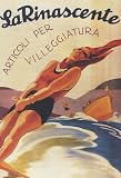 WATER SKI BOAT LA RINASCENTE ARTICOLI PER VILLEGGIATURE VINTAGE POSTER REPRO
