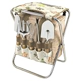 Picnic Time Gardener Folding Chair with Tools