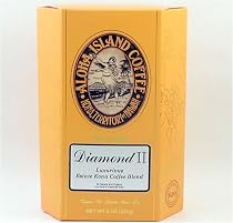 DIAMOND II Private Estate Luxurious Kona Coffee Blend; 8 oz Whole Bean; The Luxury Gift Coffee!