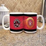 NBA Toronto Raptors 15-Ounce White Sportsball Mug (2 Pack)