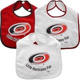NHL McArthur Carolina Hurricanes Infant 3-Pack Litte Fan Bib Set