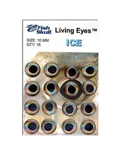 Fish Skull Living Eyes 3mm/ICE (SILVER) - Fly Tying