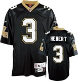 Bobby Hebert Black Reebok NFL Premier 1992 Throwback New Orleans Saints Jersey - 3XL