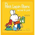 Petit lapin blanc va sur le pot