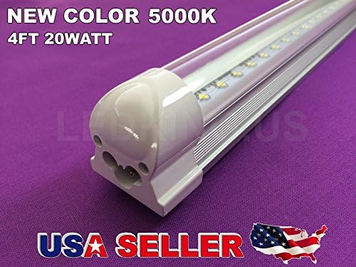 Integrated 100pc 4FT 20W 5000K CLEAR 48" Fluorescent Replacement LED TubeLight 96 LEDs
