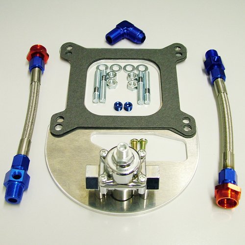 Speed 5030 Fuel Pressure Regulator & Braided Fuel Line Kit Holley 4150