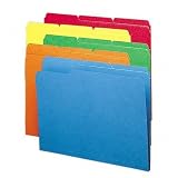Smead Folder, Legal, 11 Point, 1/3 Cut Tab, Assorted Colors, 100 per Box (16943)