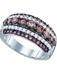 1.59ctw Brown Diamond Fashion Ring 10K White Gold
