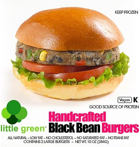 Little Green: Black Bean Burgers 10 Oz (6 Pack)