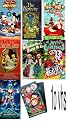 christmas pack 10 vhs: Christmas Collection, Mickey's Christmas Carol , Pj's Unfunnybunny Christmas, Greatest Adventure: Nativity, Year Without a Santa Claus, To Grandmother's House We Go , Pee-wee's Playhouse: Christmas Special , A Joyful Christmas, National Lampoon's Christmas Vacation,