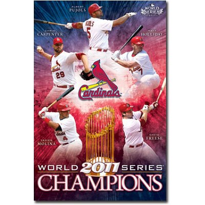 St. Louis Cardinals 2011 World Series Champions Sports Poster Print - 22x34 People Poster Print, 22x34