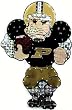 9" NCAA Purdue Boilermakers Lighted Football Player Car Window Decoration