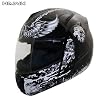 Advanced Hawk Modular Flip up Cross Dual Visor Full Face Motorcycle Helmet - Size : Large