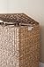 BirdRock Home Oversized Divided Hamper with Liners (Honey) | Made of Natural Woven Seagrass Fiber | Organize Laundry | Cut-Out Handles for Easy Transport | Includes 2 Machine Washable Canvas Liners
