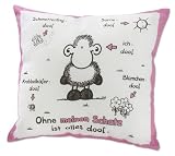 Eigenschaften Sheepworld 40535 / Sheepworld 40535 Kissen - Ohne meinen Schatz ist alles doof, Baumwollkissen