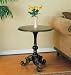 Powell Masterpiece "Antique Black" with Gold Detail Accent Table