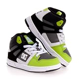 DC Kids Rebound Skate Shoe (Toddler),Battleship/Soft Lime,10 M US Toddler
