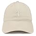 Trendy Apparel Shop Palm Tree Embroidered Soft Low Profile Adjustable Cotton Cap - Stone