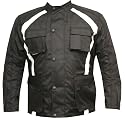 CRUISER MOTORCYCLE REFLECTIVE CORDURA JACKET BLACK