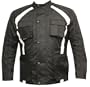 CRUISER MOTORCYCLE REFLECTIVE CORDURA JACKET BLACK