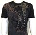 Monarchy Mens Shirt - Laussat Fleur-De-Lis Design - Long Sleeve Baseball Shirt - Black