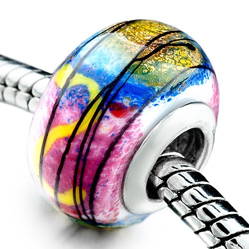 Gorgeous Color Fringe European Beads Fits Pandora Charm Bracelet