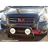 APS BB-HAK029B Black Bull Bar Bolt Over for select Honda Ridgeline Models