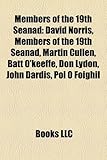 Members of the 19th Seanad: David Norris, Martin Cullen, Batt O'Keeffe, Don Lydon, John Dardis, Pol O Foighil, Eamon O Cuiv, Dick Roche-