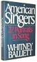 American Singers: Twenty-seven Portraits in Song