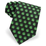 Men's Herb 420 Microfiber Tie by the American Necktie Company in Black