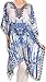Sakkas Liv Ligthweight Summer Printed Short Caftan Dress/Cover Up